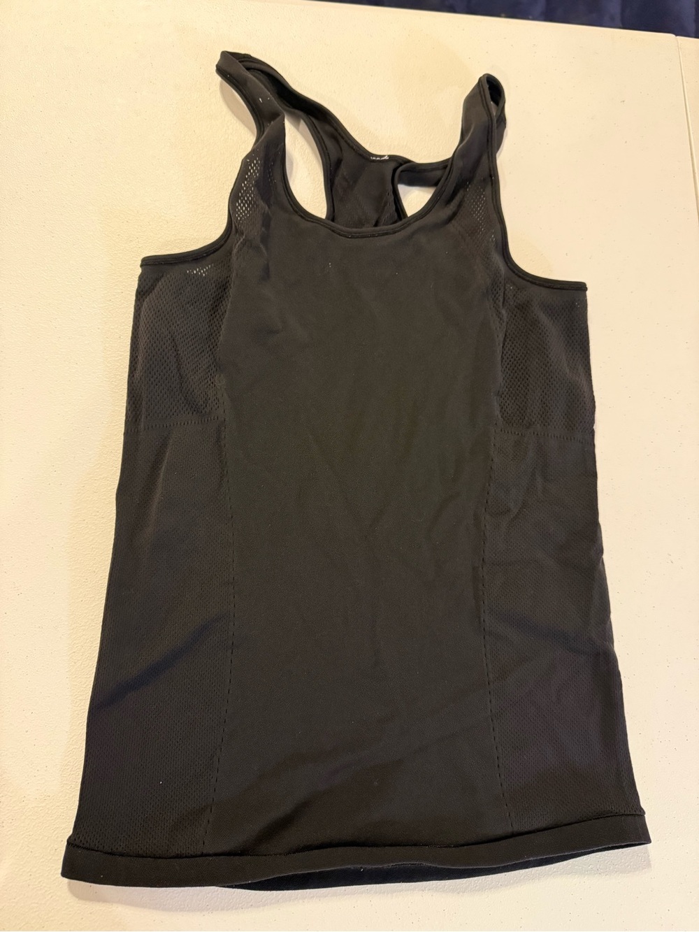 Lululemon Reveal Racerback Women's Black Athletic Tank Top Mesh Workout shirt